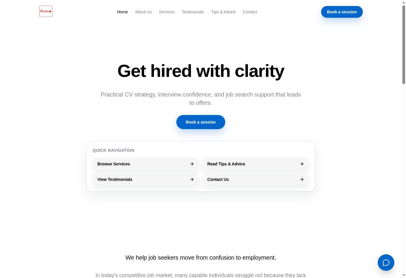 Job Opportunities for Everyone published homepage